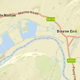 Bourne End Street Map