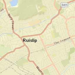 Ruislip Street Map