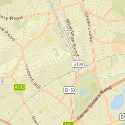 Harringay Street Map