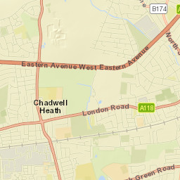 Chadwell Heath Street Map