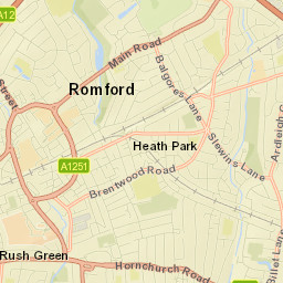 Romford Street Map