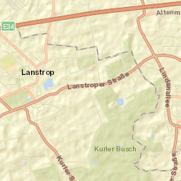 Lanstrop Street Map