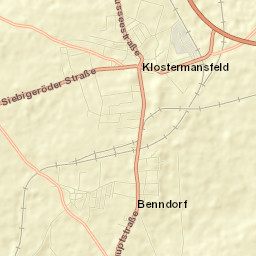 Klostermansfeld Street Map