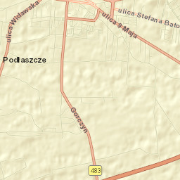 Łask Street Map