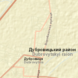 Dubrovytsya Street Map
