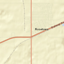Rosetown Street Map