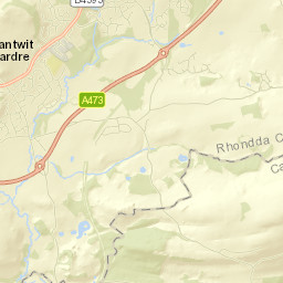 Llantwit Fardre Street Map