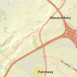 Almondsbury Street Map