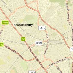 45-55 Hampstead High St, London Borough of Camden, NW3, UK Street Map