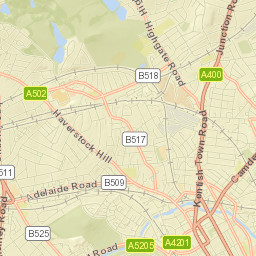 Belsize Park Street Map