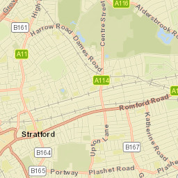 Nursery Lane (Stop H), London Borough of Newham, London Street Map