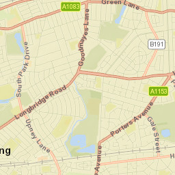 Becontree Street Map