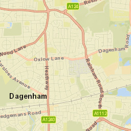 Dagenham Street Map