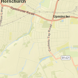 Upminster Street Map