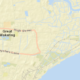 Great Wakering Street Map