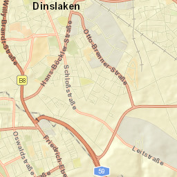 Dinslaken Street Map