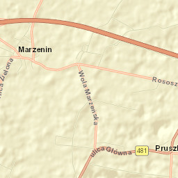 Powiat łaski Street Map