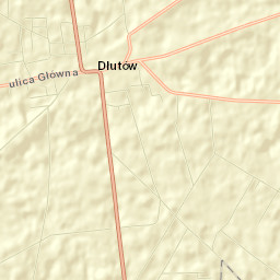 Dłutów Street Map