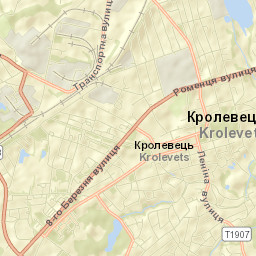 Krolevets’ Street Map