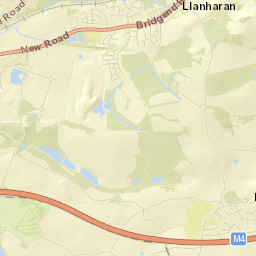 Llanharry Street Map