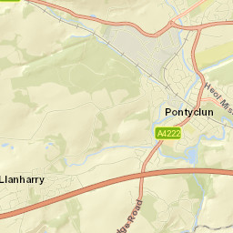 55 Clos Brenin, Pontyclun, Rhondda Cynon Street Map