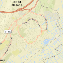 72 Countisbury Avenue, Llanrumney, Cardiff Street Map