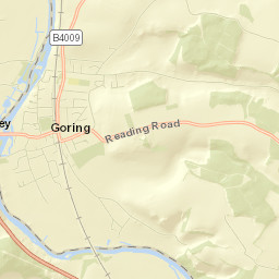 Goring, The Bridge (W-bound), Reading Street Map