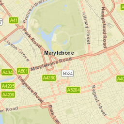West End of London Street Map