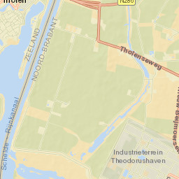 Tholen Street Map