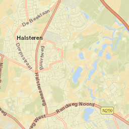 Halsteren Street Map