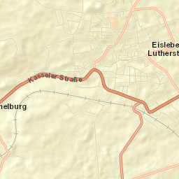 Eisleben Lutherstadt Street Map