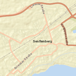 Senftenberg Street Map