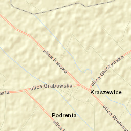Kraszewice Street Map