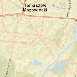 Tomaszów Mazowiecki Street Map