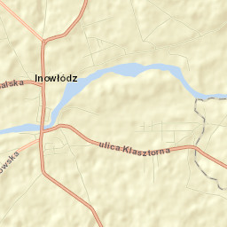 Inowłódz Street Map