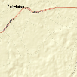 Poświętne Street Map