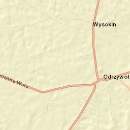 Odrzywół Street Map