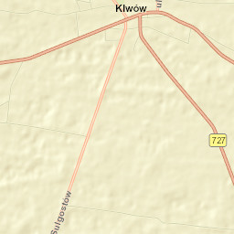 Klwów Street Map