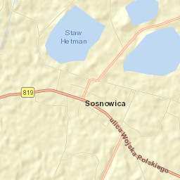 Sosnowica Street Map