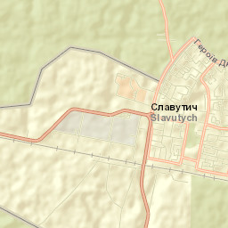 Slavutych Street Map