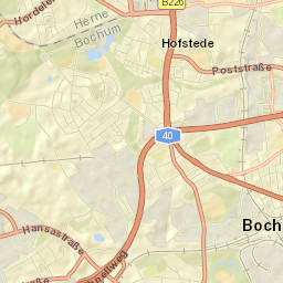 Bochum-Hordel Street Map