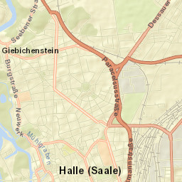Halle (Saale) Street Map
