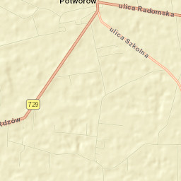 Potworów Street Map