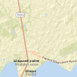 Shats’k Street Map