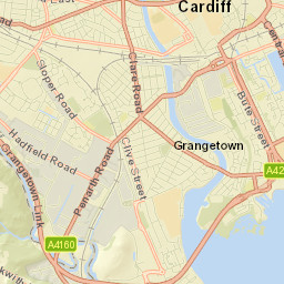 Cardiff Street Map