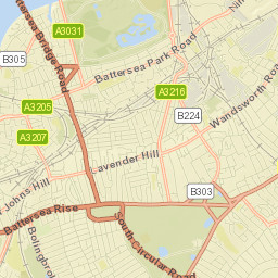 Battersea Street Map