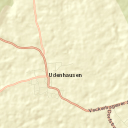 Udenhausen Street Map