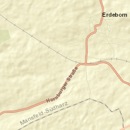 Erdeborn Street Map