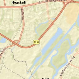 Halle Neustadt Street Map