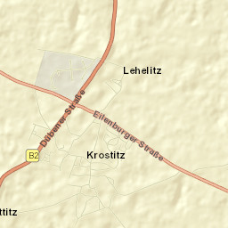 Krostitz Street Map